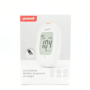 KIT GLUCÓMETRO YUWELL ACCUSURE 582 + 100 LANCETAS + 50 TIRAS REACTIVAS